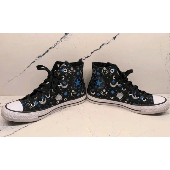 Converse Chuck Taylor All Star Celestial High-Top Sneaker Womens 7.5 Blk A12041F - Picture 3 of 9